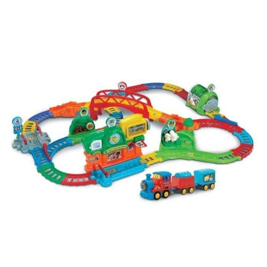 Set de juego educativo VTech Tut Tut Bolides Super Circuit Train con Adam para 1 a 5 años