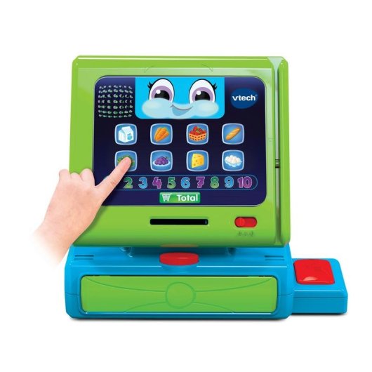 Caja registradora interactiva VTech Maxi Shopping con escáner, pantalla y 50 canciones