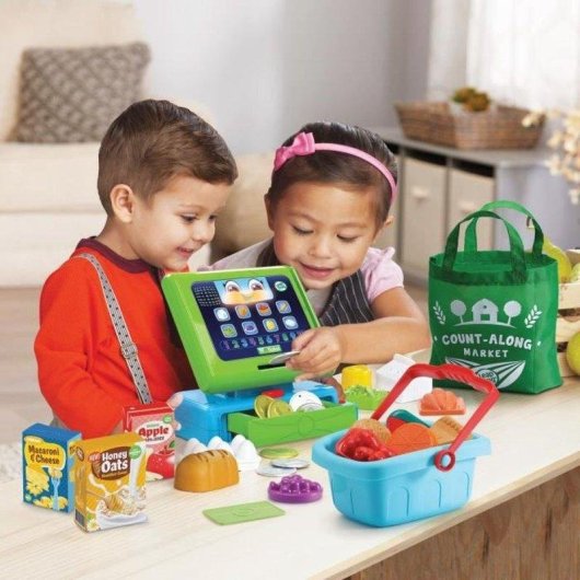 Caja registradora interactiva VTech Maxi Shopping con escáner, pantalla y 50 canciones