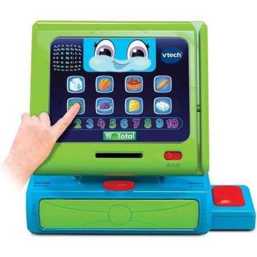 Caja registradora interactiva VTech Maxi Shopping con escáner, pantalla y 50 canciones