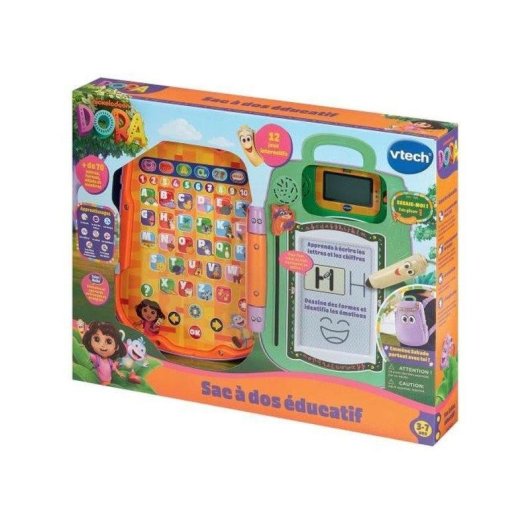 Mochila Educativa Interactiva VTech Dora Infantil 3-7 Años 13 Actividades Multicolor