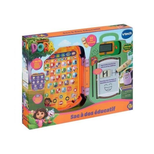Mochila Educativa Interactiva VTech Dora Infantil 3-7 Años 13 Actividades Multicolor