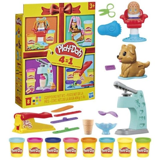 Pack de minisets de manualidades Play-Doh Mini Creative Bundle 4 sets 454 g