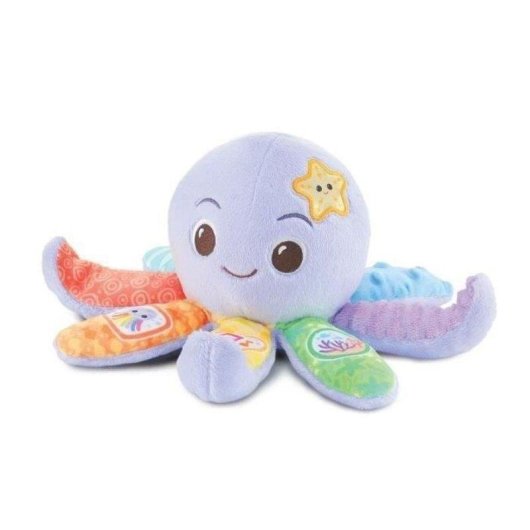 Peluche Musical Interativo VTech Lila 8 Tentáculos Texturizados