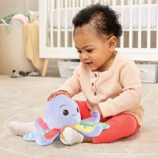 Peluche Musical Interativo VTech Lila 8 Tentáculos Texturizados