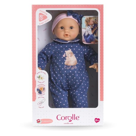Muñeca Corolle Bébé Calin Capucine 30 cm Cuerpo Suave Ojos Durmientes Aroma Vainilla