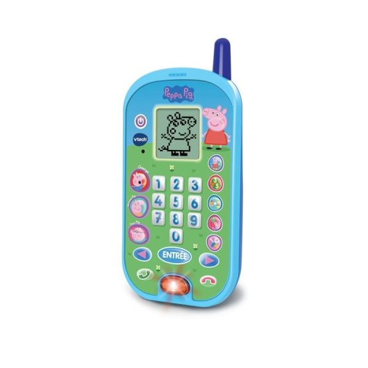 Teléfono Educativo Interactivo VTech Peppa Pig Pantalla LCD Para 2-5 Años