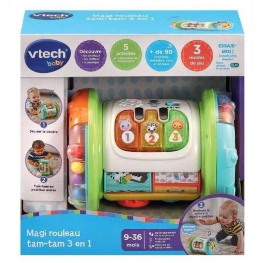 Rodillo de actividades VTech Magi Rouleau Tam-Tam 3 en 1 con piano luminoso