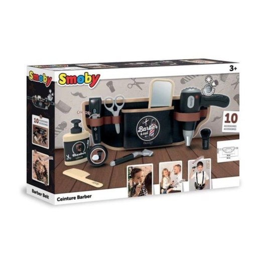 Gioco da Parrucchiere Smoby Barber & Cut Cintura Regolabile 10 Accessori