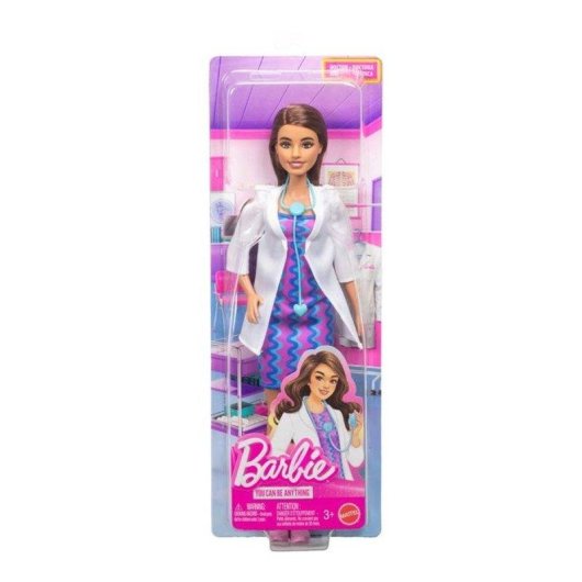 Bambola Barbie Professione Medica JKF76 con Fonendoscopio e Vestibilità Rimovibili