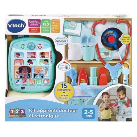 Kit de Juego Médico Electrónico VTech con Tableta Interactiva y 15 Accesorios