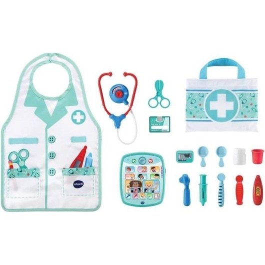 Kit de Juego Médico Electrónico VTech con Tableta Interactiva y 15 Accesorios
