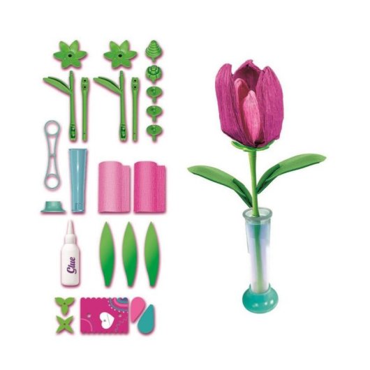 Kit di artigianato per bambini Clementoni Create Your Flowers Tulipano 2 fiori