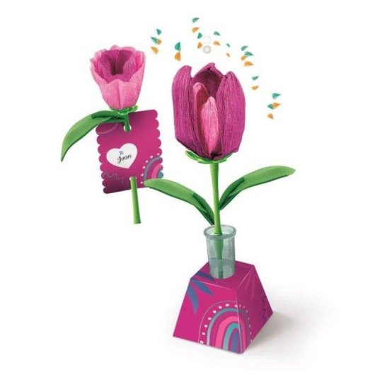 Kit di artigianato per bambini Clementoni Create Your Flowers Tulipano 2 fiori