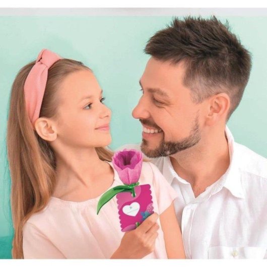 Kit di artigianato per bambini Clementoni Create Your Flowers Tulipano 2 fiori