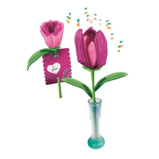 Kit di artigianato per bambini Clementoni Create Your Flowers Tulipano 2 fiori