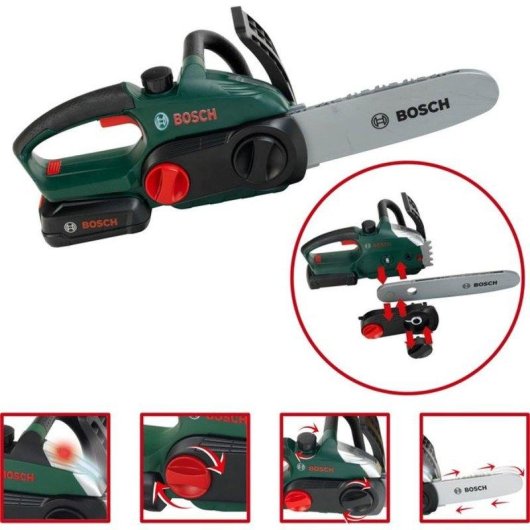 Klein Bosch Mini Set Holzfäller Elektro Motorsäge 5 Teile 3-7 Jahre
