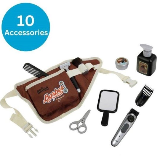 Kit da Gioco di Ruolo Barbiere Klein 5838 con Tagliacapelli Elettronico