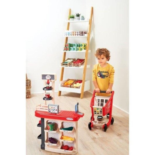Cassa e Carrello Ecoiffier 1676 Supermercato Gioco di Ruolo