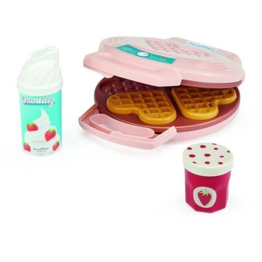 Set Giochi Cucina Bambini Ecoiffier Coffret Gourmand 21 Pezzi con Macchina per Waffle