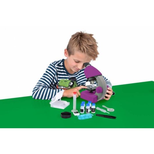 Microscopio óptico Bresser Junior 40x-640x LED violeta