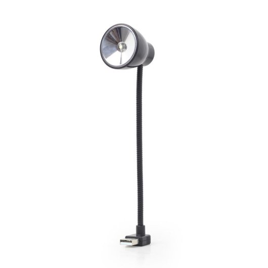 USB-LED-Schreibtischlampe Gembird NL-02 Schwarz mit flexiblem Hals