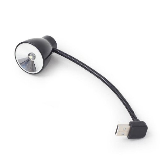 USB-LED-Schreibtischlampe Gembird NL-02 Schwarz mit flexiblem Hals