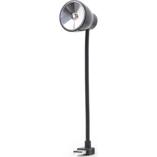 USB-LED-Schreibtischlampe Gembird NL-02 Schwarz mit flexiblem Hals