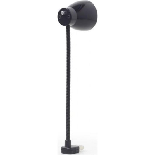 USB-LED-Schreibtischlampe Gembird NL-02 Schwarz mit flexiblem Hals