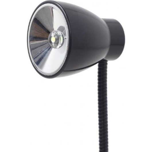 USB-LED-Schreibtischlampe Gembird NL-02 Schwarz mit flexiblem Hals
