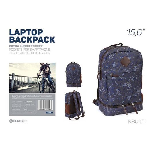 Mochila deportiva Platinet 15.6" Poliéster Patrón