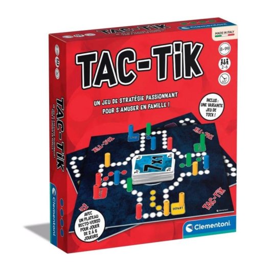 Juego de mesa Clementoni Tac-Tik Estrategia Familiar 2-6 Jugadores 8+