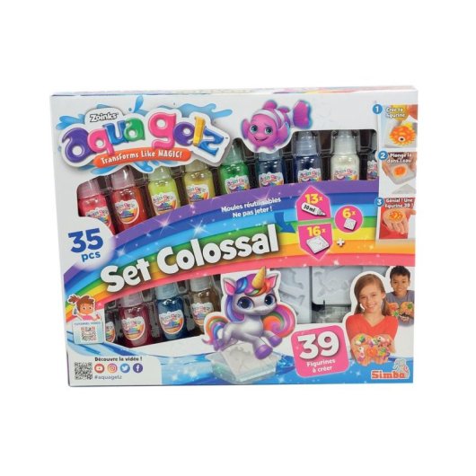 Kit manualidades Simba Aqua Gelz Set Colossal geles 3D 13 tubos