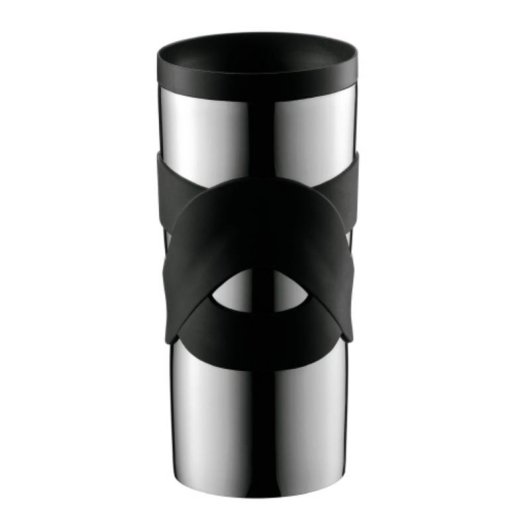 Thermobecher Bodum Travel Mug 0,35 L Edelstahl doppelwandig schwarz