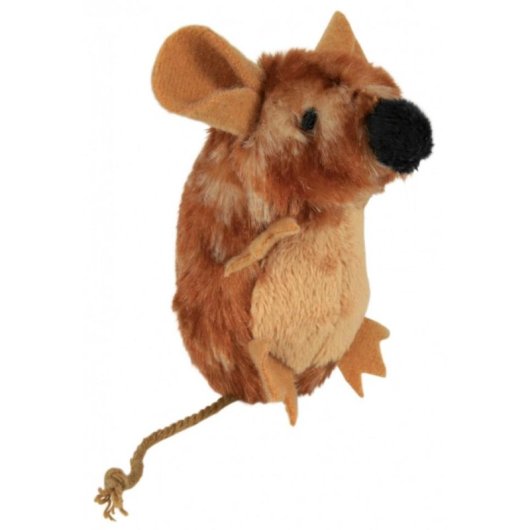 Peluche TRIXIE Mouse pour Chat Marron 80 mm