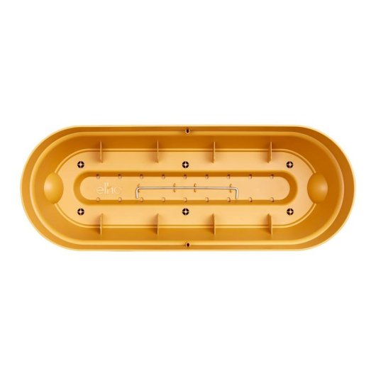 Jardinière Elho Vibia 50 cm Rose Empolvé Réservoir d'Eau Intégré Plastique Recyclé Mat