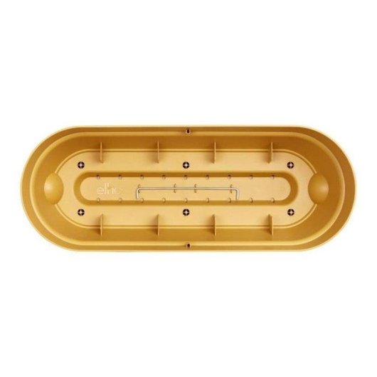Jardinière Elho Vibia 50 cm Rose Empolvé Réservoir d'Eau Intégré Plastique Recyclé Mat