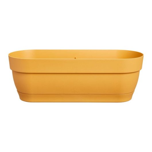 Jardinière Elho Vibia 50 cm Rose Empolvé Réservoir d'Eau Intégré Plastique Recyclé Mat