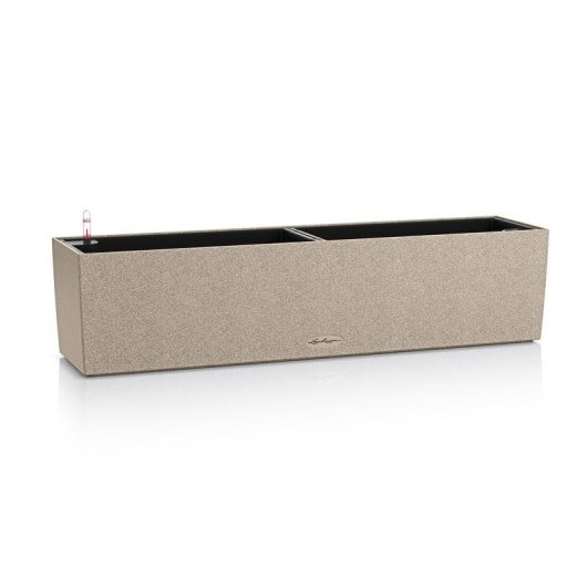 Blumenkasten Lechuza Balconera Stone 80 Beige mit 5L Wassertank