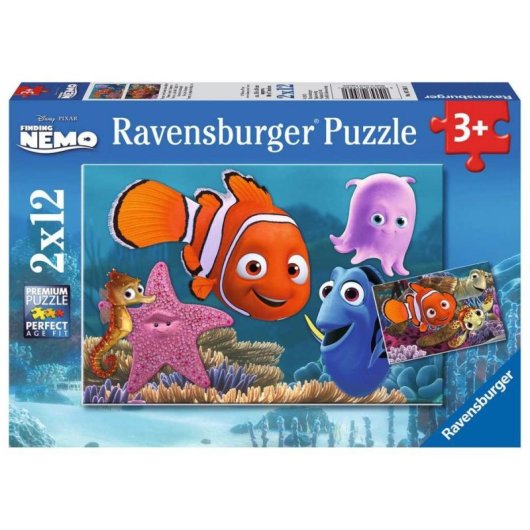 Puzzle Ravensburger Disney·Pixar Nemo Pack 2 Puzzles 12 Pièces + 2 Posters