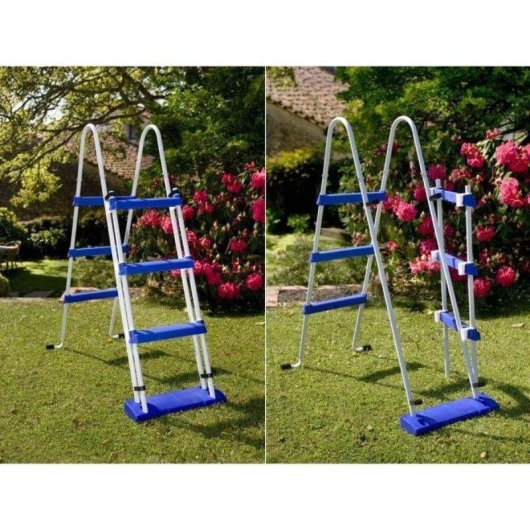 Piscine démontable Gre Kitpr358 3,70 m structure acier liner azul filtre sable