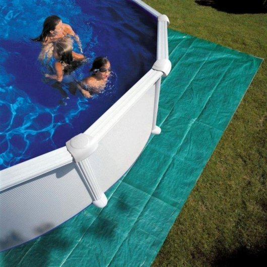 Piscine démontable Gre Kitpr358 3,70 m structure acier liner azul filtre sable