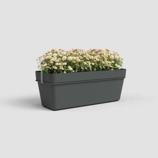 Jardinière Artevasi Capri RE 50 cm Anthracite Avec Réservoir d'Eau
