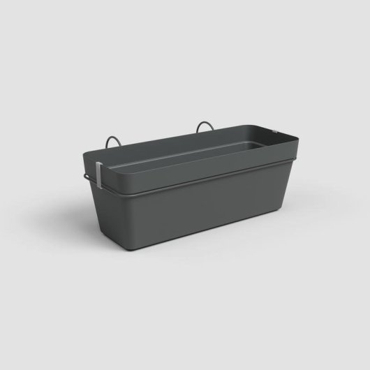 Jardinière Artevasi Capri RE 50 cm Anthracite Avec Réservoir d'Eau