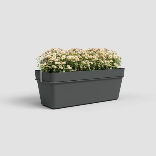 Jardinière Artevasi Capri RE 50 cm Anthracite Avec Réservoir d'Eau