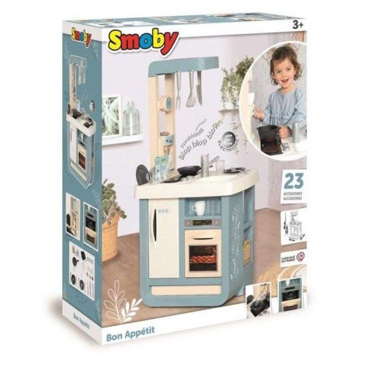 Cucina Giocattolo Smoby Bon Appétit 96 cm 23 Accessori Effetti Sonori