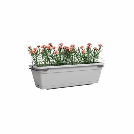 Bac à fleurs Artevasi Venezia Re Kit Rectangulaire 50 cm Gris Clair