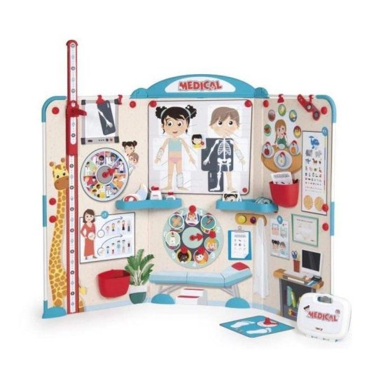 Ambulatorio Medico Bambini Smoby Multicolore 3+ Con Accessori Magneti