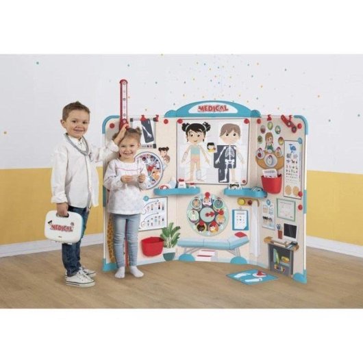 Ambulatorio Medico Bambini Smoby Multicolore 3+ Con Accessori Magneti