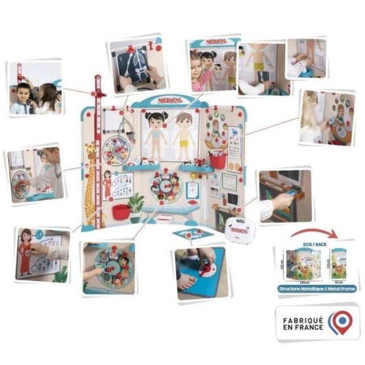 Ambulatorio Medico Bambini Smoby Multicolore 3+ Con Accessori Magneti